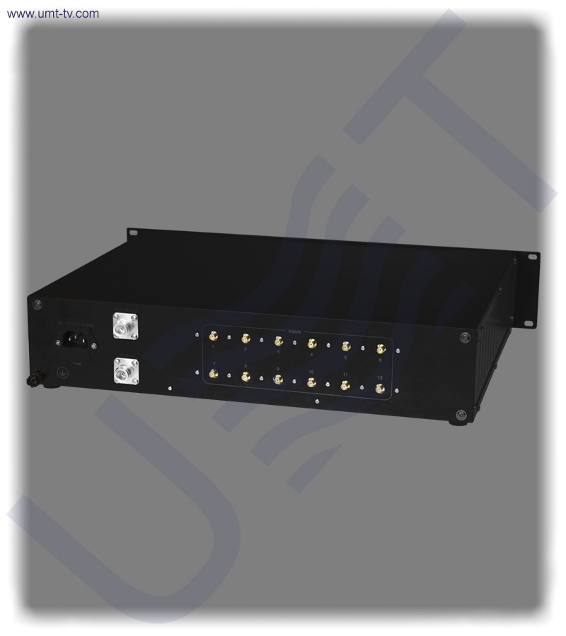 12 channel l band combiner equalizer   rear view   umt